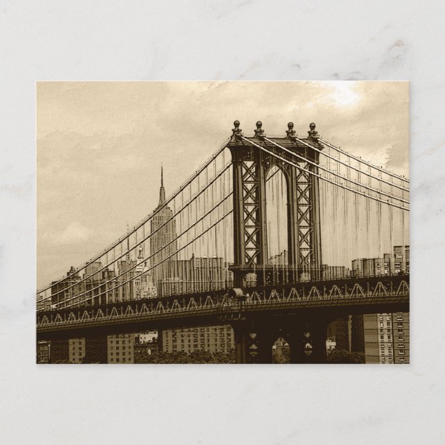 Manhattan Bridge Postcard (Front)