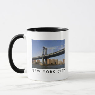 Manhattan Bridge the East River   New York City Mug