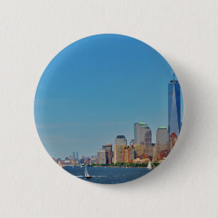 Manhattan Brooklyn New York NYC 6 Cm Round Badge