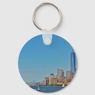 Manhattan Brooklyn New York NYC Key Ring