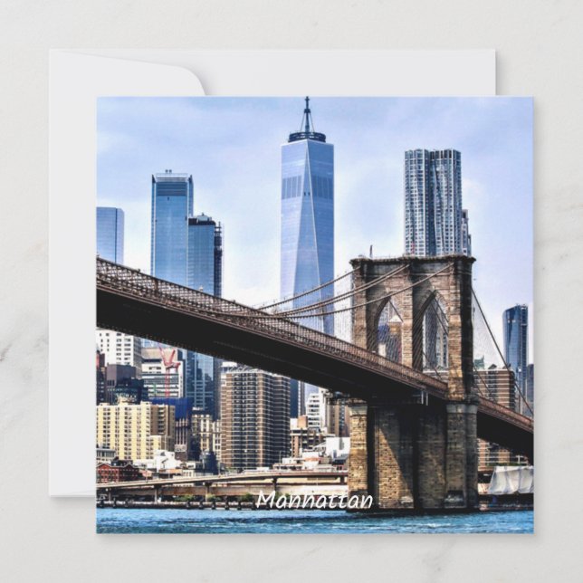Manhattan, cityscape photograph with skyscrapers (Front)