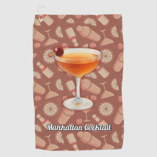 Manhattan Cocktail Golf Towel