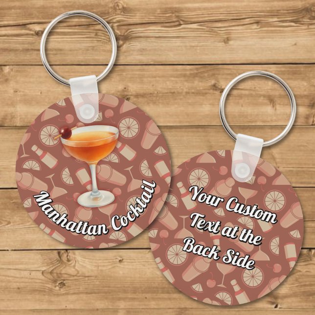 Manhattan Cocktail Key Ring (Creator Uploaded)
