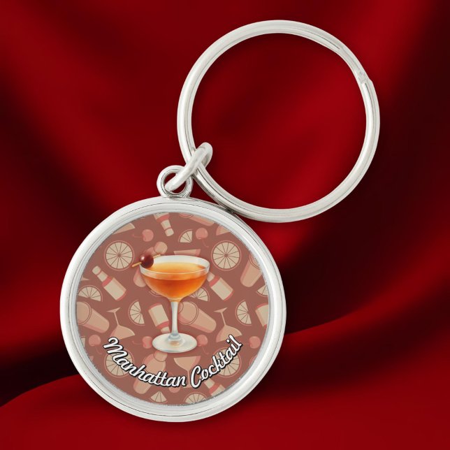 Manhattan Cocktail Key Ring (Creator Uploaded)