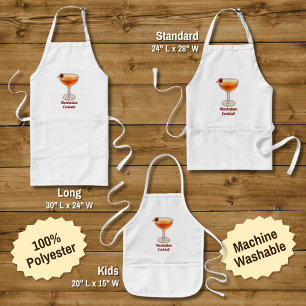 Manhattan Cocktail Long Apron