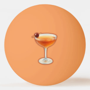 Manhattan Cocktail Ping Pong Ball