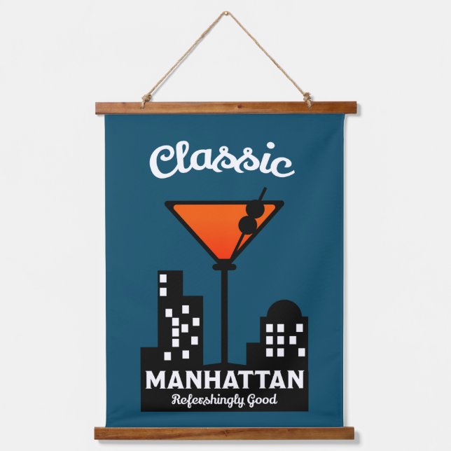 Manhattan Cocktail Wall Art (Front)