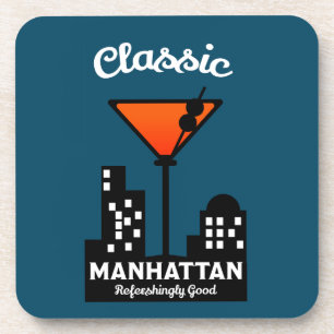 Manhattan Cocktail Wall Art Coaster