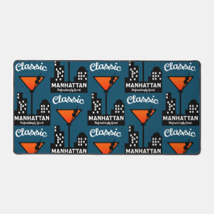 Manhattan Cocktail Wall Art Desk Mat