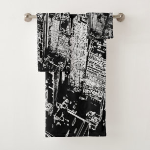 Manhattan designed bath towel set