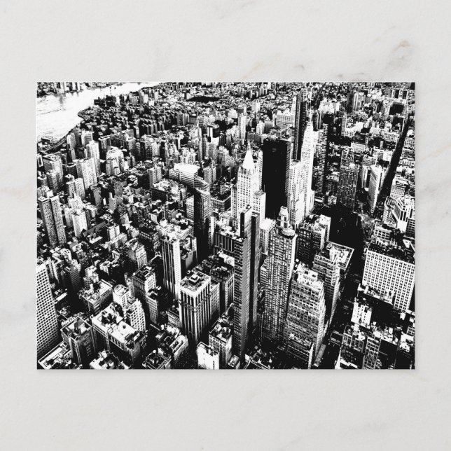 Manhattan designed invitation postcard (Front)
