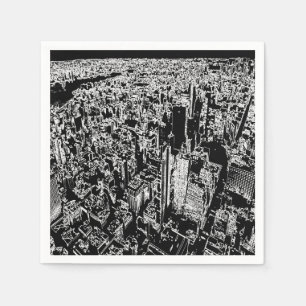Manhattan designed napkin