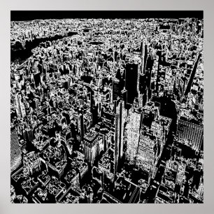 Manhattan designed poster