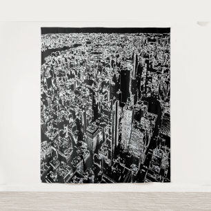 Manhattan designed tapestry