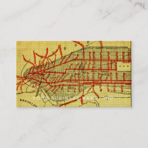 Manhattan Elevated Railway System (1900) Part I Business Card