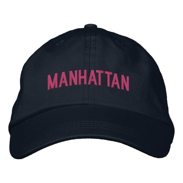 MANHATTAN EMBROIDERED HAT (Front)