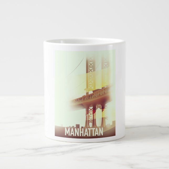 Manhattan Evening Large Coffee Mug (Front)