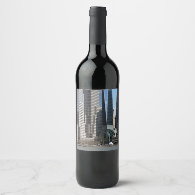 Manhattan Financial District Wine Label (Front)