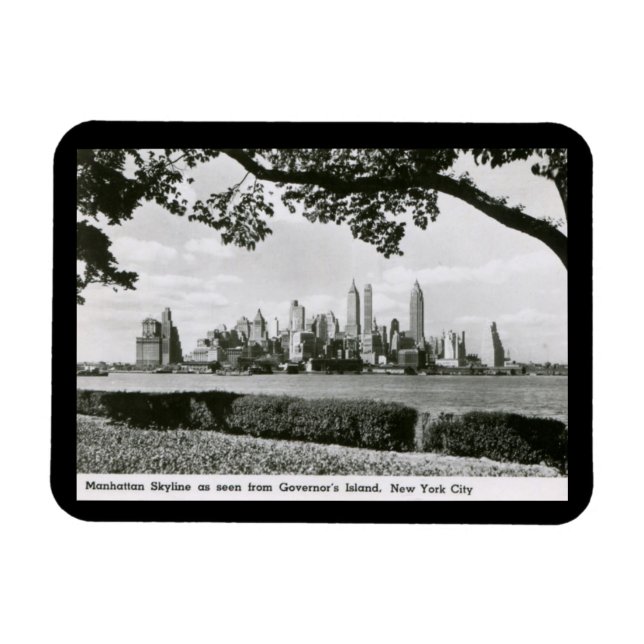 Manhattan from Governor's Island, New York City Magnet (Horizontal)