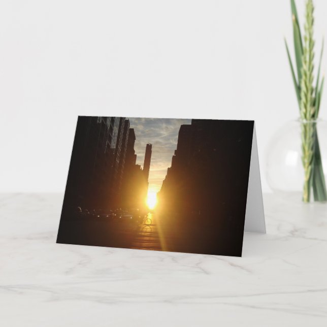 Manhattan henge Greeting Card (Front)