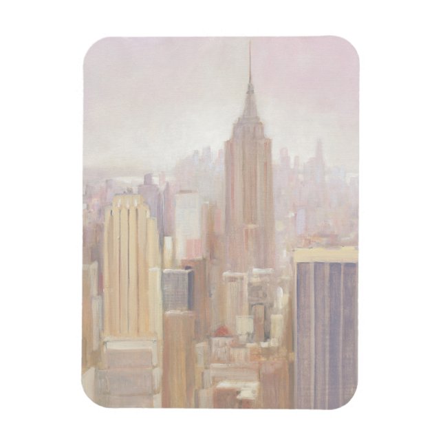 Manhattan in the Mist | New York City Magnet (Vertical)