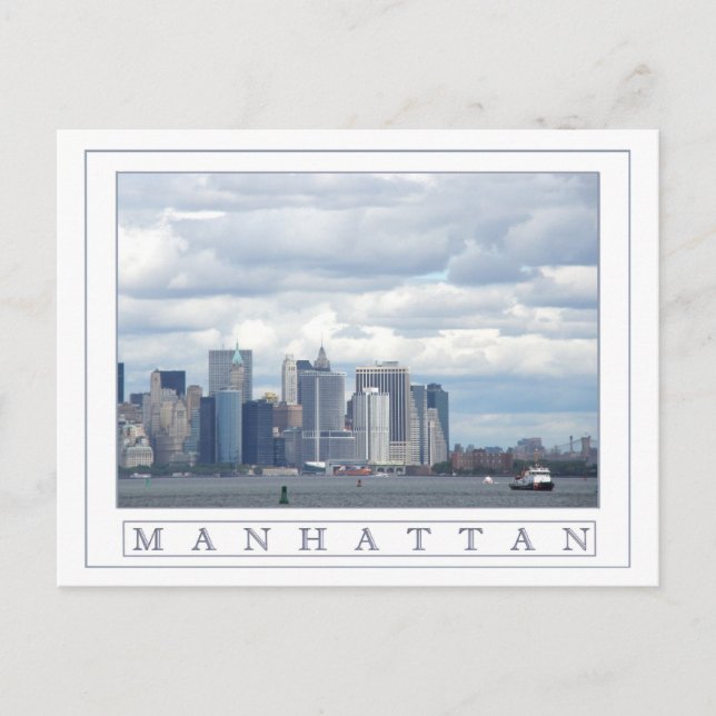 Manhattan Island Postcard (Front)