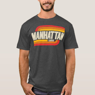 Manhattan Kansas KS City Vintage  T-Shirt