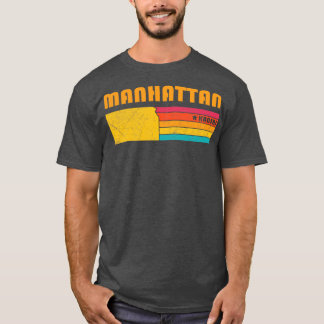 Manhattan Kansas Vintage Distressed Souvenir T-Shirt
