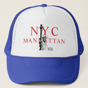 Manhattan Liberty Statue Nyc New York City Trucker Hat