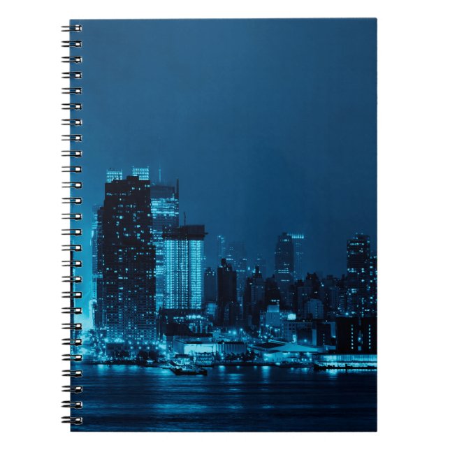 Manhattan midtown skyscrapers and New York City sk Notebook (Front)