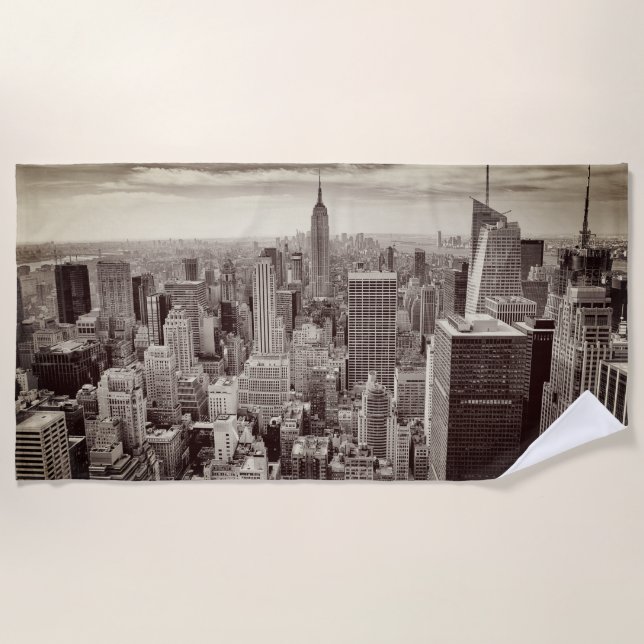 Manhattan, New York Beach Towel (Front)