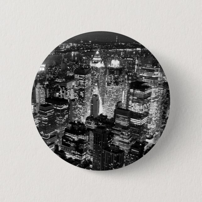 Manhattan New York City 6 Cm Round Badge (Front)