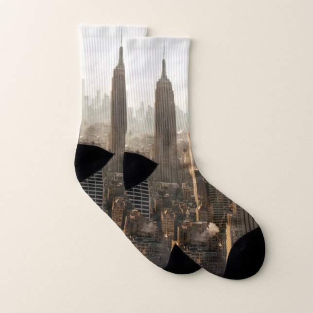 MANHATTAN NEW YORK CITY All Over Print Socks (Pair)