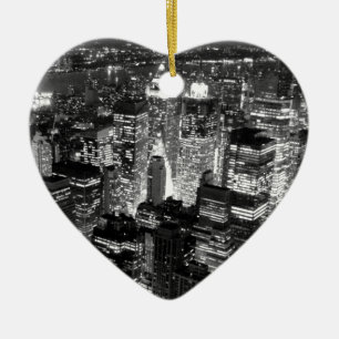 Manhattan New York City Ceramic Tree Decoration