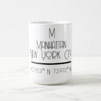 Manhattan New York City Coordinates