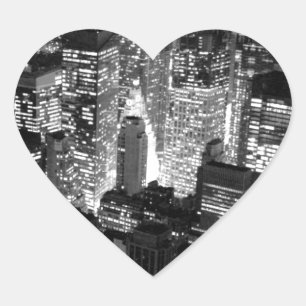 Manhattan New York City Heart Sticker