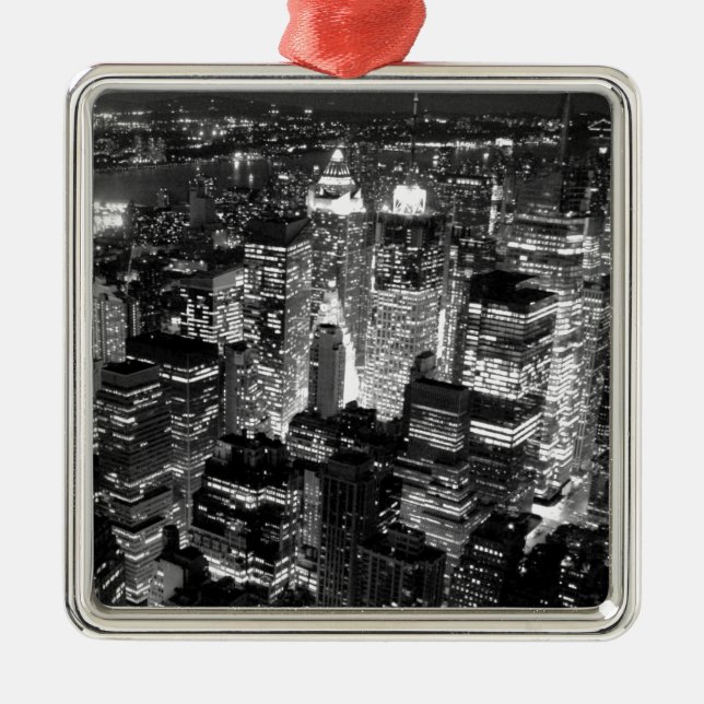 Manhattan New York City Metal Tree Decoration (Front)