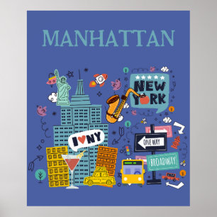Manhattan, New York City Poster