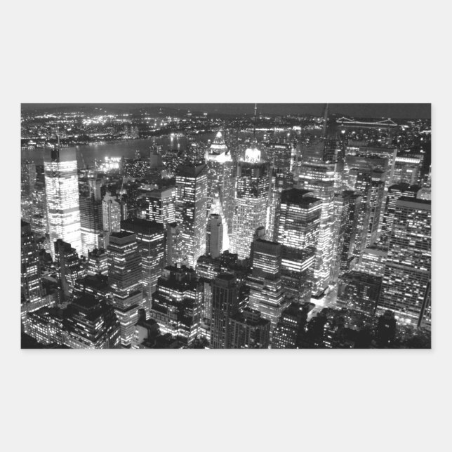 Manhattan New York City Rectangular Sticker (Front)