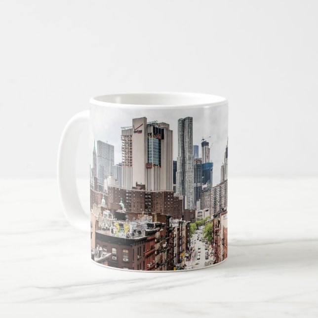 Manhattan, New York cityscape photograph Coffee Mug (Front Left)