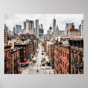Manhattan, New York cityscape photograph Poster