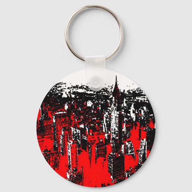 Manhattan New York Key Ring (Front)