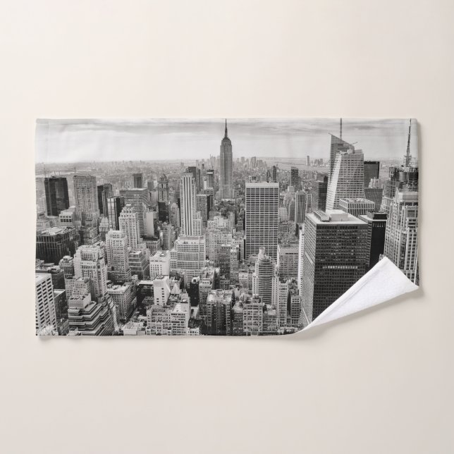 Manhattan, New York (panorama) Bath Towel Set (Hand Towel)