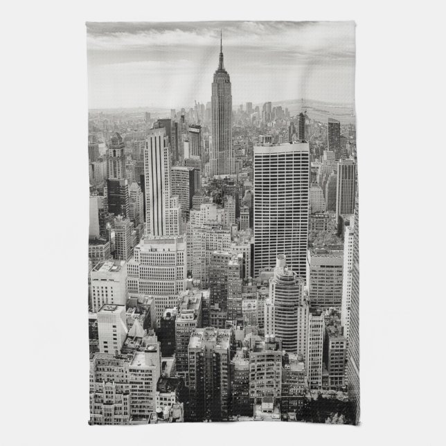 Manhattan, New York (panorama)  Tea Towel (Vertical)