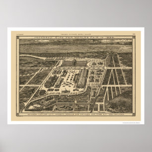 Manhattan New York Worlds Fair Map 1883 Poster