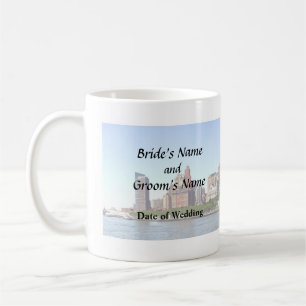 Manhattan NY - Manhattan Skyline on a Clear Day Coffee Mug