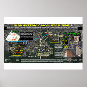 Manhattan Orion Star Map 1 Poster
