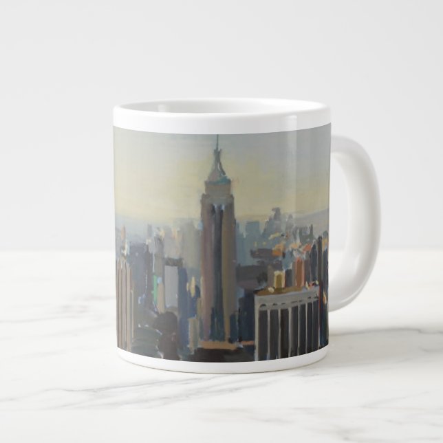 Manhattan Panorama 2012 Large Coffee Mug (Front Right)