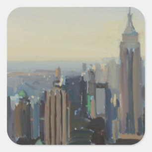 Manhattan Panorama 2012 Square Sticker
