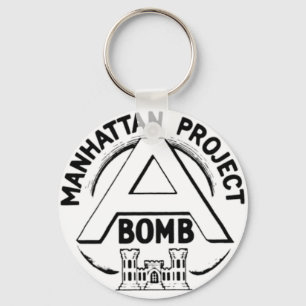 Manhattan Project Badge Key Ring